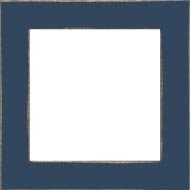 Cadre bleu mat, 6" x 6".